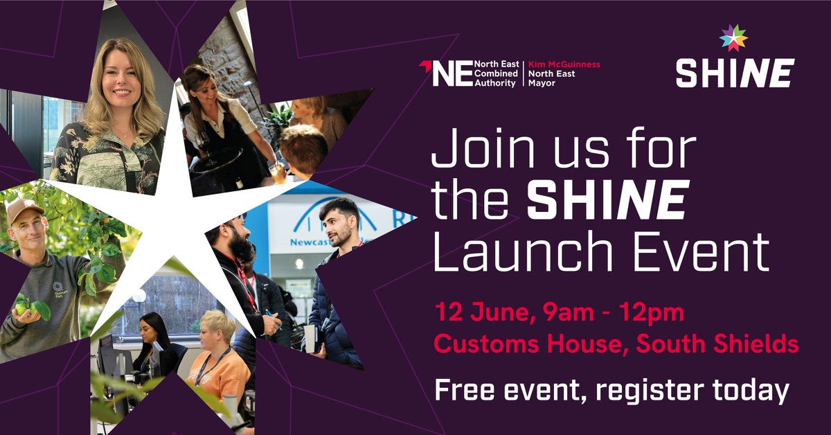 Big news for North East employers🌟 

SHINE is the region’s brand-new, FREE employer accreditation scheme – launching on the 12 June at the Business Unite Conference 2025.

#NorthEastEngland #SHINE