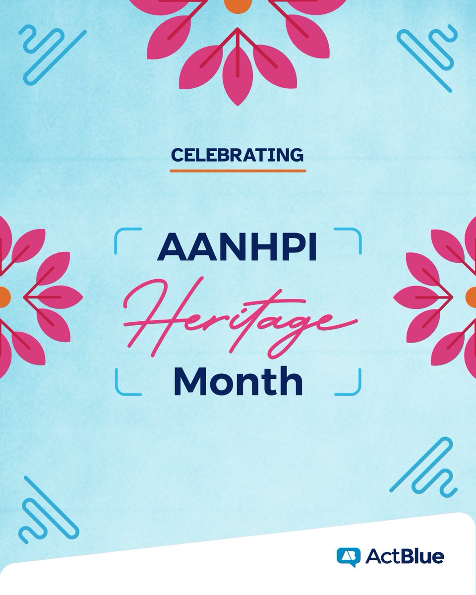 This AANHPI Heritage Month, we're celebrating the AANHPI-led orgs that partner with ActBlue &amp; their work to uplift their communities like protecting voting rights, fighting for environmental justice, &amp; dismantling anti-Asian racism. This work creates a better future for us all.