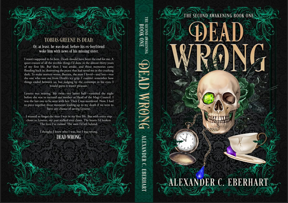 In ONE week, my next title, DEAD WRONG will be available!

DEAD WRONG is a plot-driven, magical realism, harem-style M/M romance with plenty of action, lots of magical men, and just the right amount of spice.