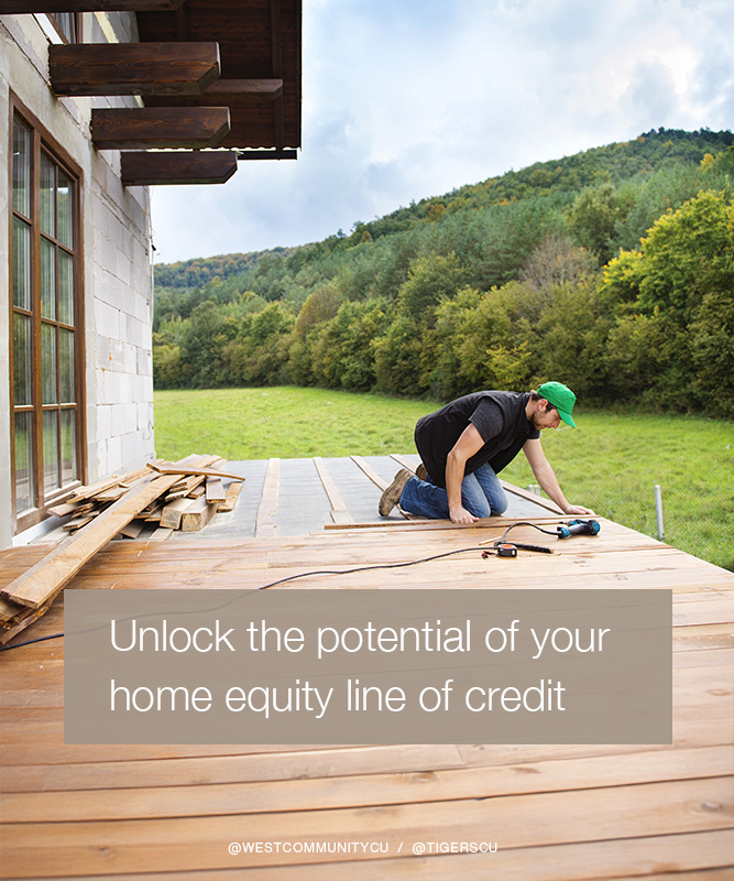 TigersCU's tweet photo. Whether you're considering a significant purchase or planning a major home improvement, a Home Equity Line of Credit can be a powerful resource to help you achieve your goals. Get started today ➡ https://t.co/b5Eu9B2yeg https://t.co/Octb7iJSR5