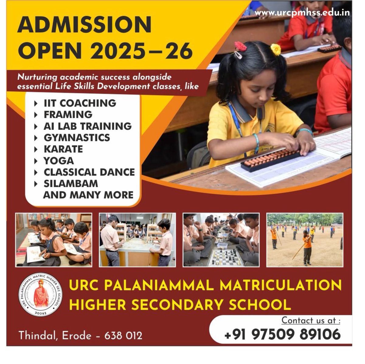 simplicitycbe's tweet image. #photostory

📚 Math Memory Masters at URC Palaniammal School, Erode! Students showcasing their incredible recall skills during Math Month competition. Brain power on full display! 🧠✨ #MathMonth #MemoryChallenge #StudentAchievement #ErodeEducation #MathSkills

📚 யு.ஆர்.சி…