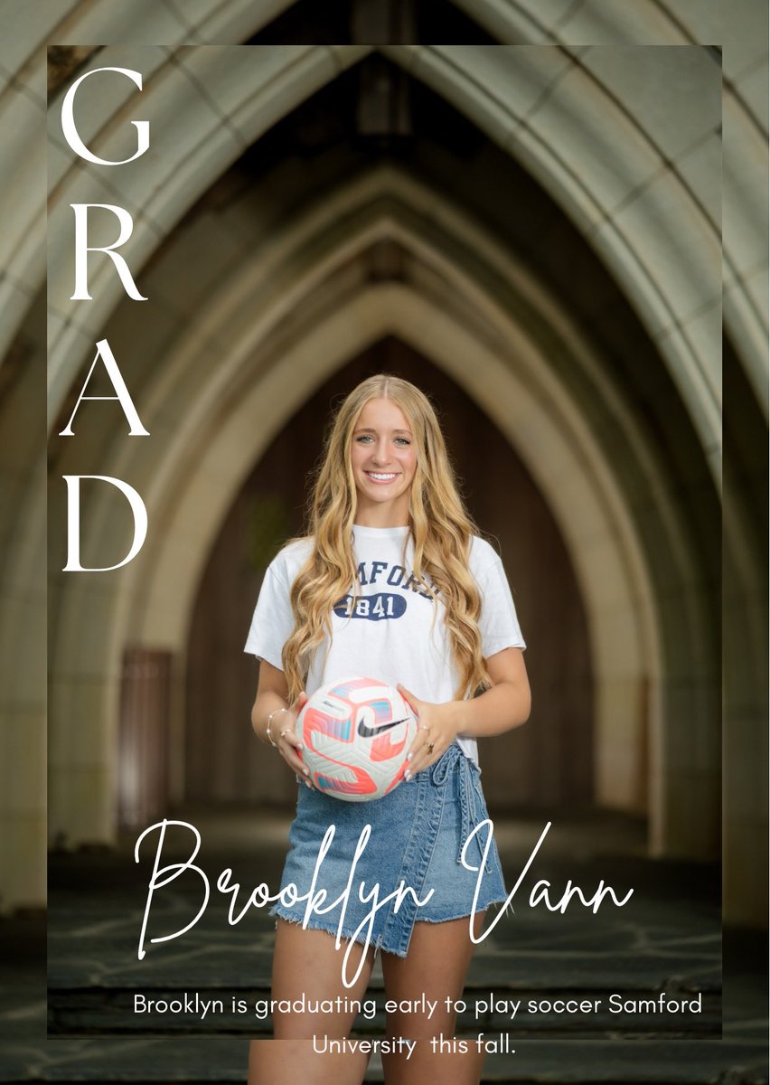 brooklynvann4 (@brooklynvann) on Twitter photo Excited to be graduating a year early to join <a href="/SamfordSoccer/">Samford Soccer</a> after 5 years at <a href="/ConcordeSoccer/">Concorde Fire Soccer</a> in <a href="/ECNLgirls/">ECNL Girls</a> league.
Thankful and grateful to all who I’ve played with and been coached by.
<a href="/ImYouthSoccer/">ECNL/GA/Recruiting/College Soccer</a> <a href="/TheSoccerWire/">SoccerWire</a> <a href="/PrepSoccer/">Prep Soccer ⚽️</a> <a href="/TopDrawerSoccer/">TopDrawerSoccer</a> <a href="/ECNLSoutheast/">ECNL Southeast Girls</a> Excited to be graduating a year early to join <a href="/SamfordSoccer/">Samford Soccer</a> after 5 years at <a href="/ConcordeSoccer/">Concorde Fire Soccer</a> in <a href="/ECNLgirls/">ECNL Girls</a> league.
Thankful and grateful to all who I’ve played with and been coached by.
<a href="/ImYouthSoccer/">ECNL/GA/Recruiting/College Soccer</a> <a href="/TheSoccerWire/">SoccerWire</a> <a href="/PrepSoccer/">Prep Soccer ⚽️</a> <a href="/TopDrawerSoccer/">TopDrawerSoccer</a> <a href="/ECNLSoutheast/">ECNL Southeast Girls</a>