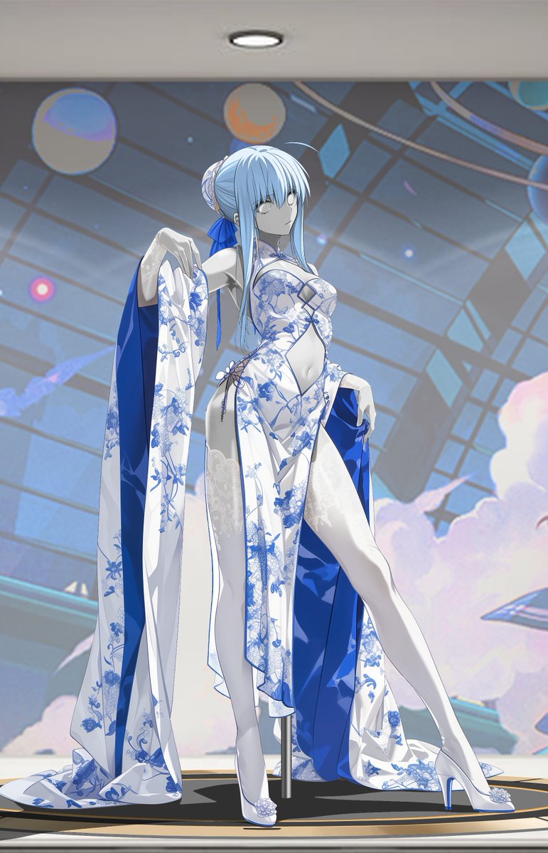 感觉效果不算太好，但是不想改了（瘫）

原图来自于网络，我只是进行了PS处理，如冒犯，请私信  #人形化 #asfr #固め #マネキン化