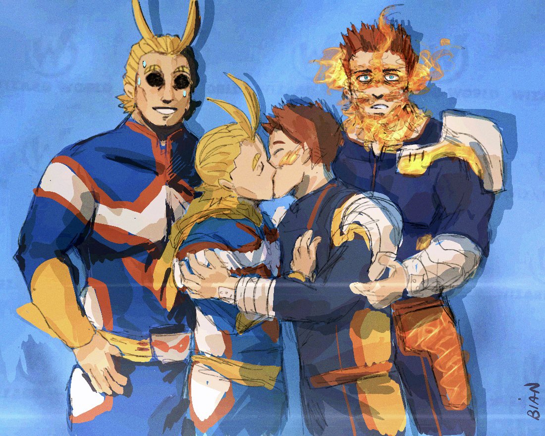 Cosplayer fans finally meeting the No.1 and No.2 Hero! 📸

#ヒロアカ　#MyHeroAcademia #allmight #endeavor #rkgk