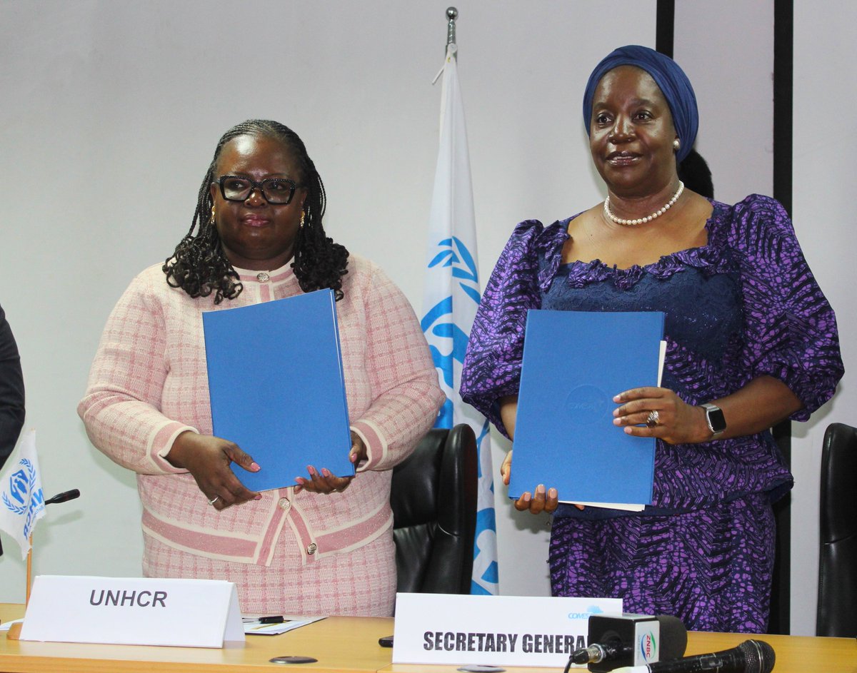 UNHCR Southern Africa (@unhcrsouthernaf) on Twitter photo Displacement is a growing regional challenge, but also a shared responsibility.
Today <a href="/ChansaKapaya/">Chansa Kapaya</a> & SG <a href="/ChilesheKCOMESA/">Chileshe Kapwepwe</a> signed an MoU, to strengthen collaboration & deliver practical solutions that include displaced people in national systems.
More: bit.ly/3RYTNVD Displacement is a growing regional challenge, but also a shared responsibility.
Today <a href="/ChansaKapaya/">Chansa Kapaya</a> & SG <a href="/ChilesheKCOMESA/">Chileshe Kapwepwe</a> signed an MoU, to strengthen collaboration & deliver practical solutions that include displaced people in national systems.
More: bit.ly/3RYTNVD