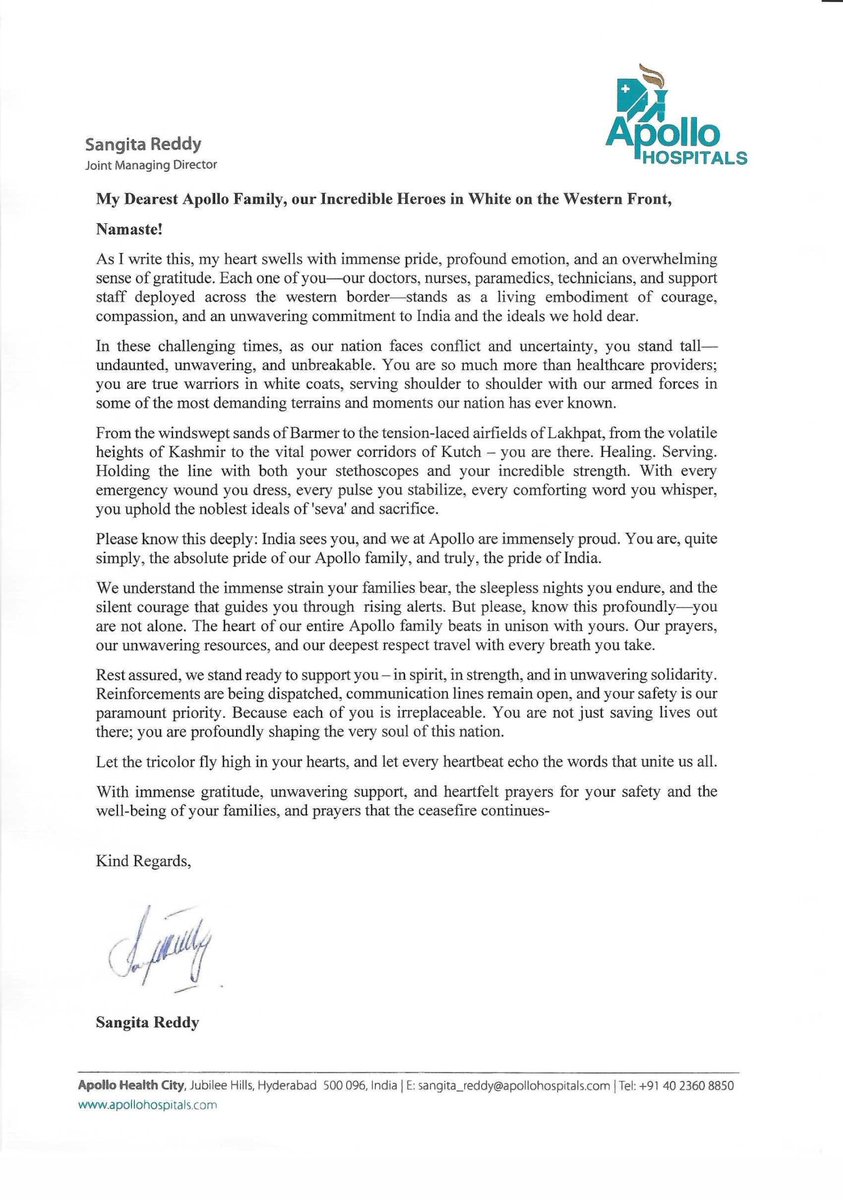 Dr. Sangita Reddy (@drsangitareddy) on Twitter photo There are moments so significant, so filled with emotion, that the pride felt becomes a powerful force demanding to be recognized by the world. This is one such moment for me, and for our entire <a href="/HospitalsApollo/">HospitalsApollo</a> family.
I want to share, the pride we hold for our incredible There are moments so significant, so filled with emotion, that the pride felt becomes a powerful force demanding to be recognized by the world. This is one such moment for me, and for our entire <a href="/HospitalsApollo/">HospitalsApollo</a> family.
I want to share, the pride we hold for our incredible