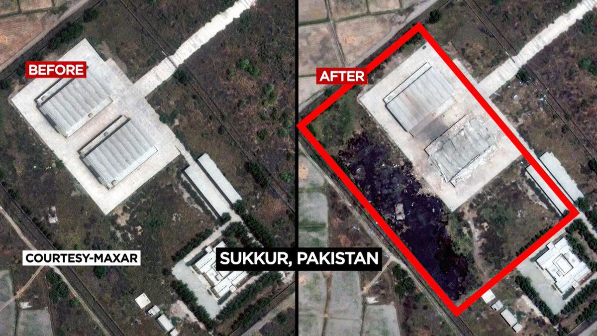 sardesairajdeep's tweet image. These high res satellite images clearly show the damage done to Pakistan air bases by Indian air power.. by contrast, Pakistan’s ‘evidence’ of destruction in India involve killing innocent civilians in border villages. The contrast is striking.