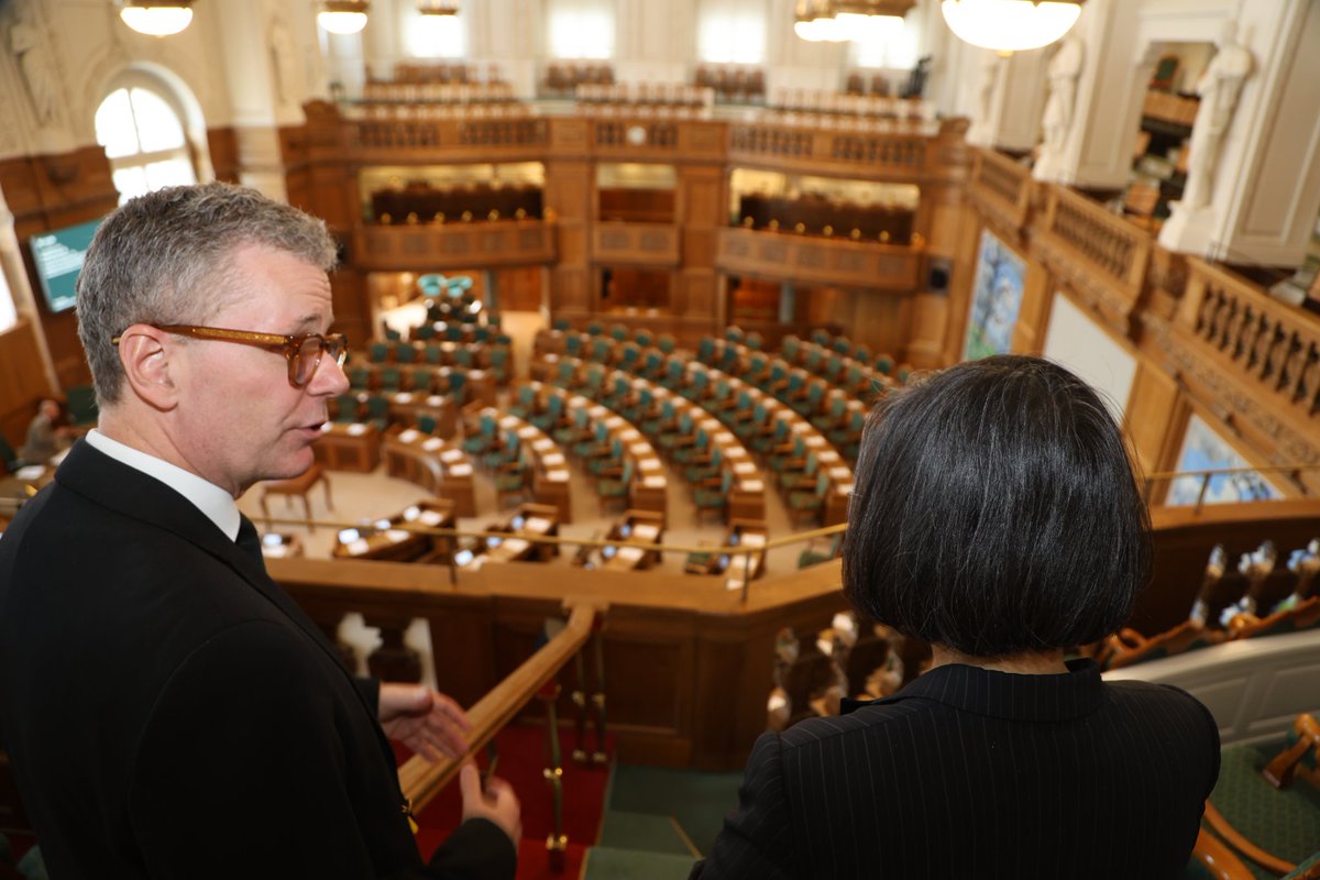 iingwen's tweet image. Today I had the opportunity to visit the #Danish parliament & thank its members, including our long-time friend @Pia_Kjaersgaard, for supporting #Taiwan & our international participation. With all the progress we have made in recent years, I am confident that the partnership…