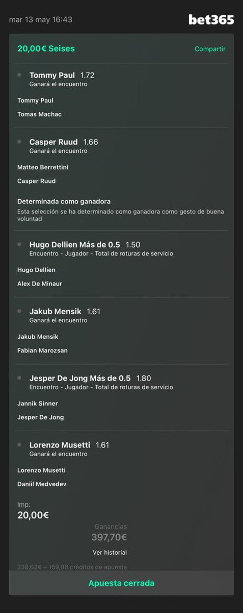 Nebot365's tweet image. Os avisé que esta iba para dentro y 🫡🫡

Cuotón 20✅y @29✅ en dos días 

Compartida Gratis por aquí por si os queréis tirar follow 🤝

Por el canal os dejo cómo sacar los Freebets a dinero real 👇

🚨 Todo el contenido es gratuito