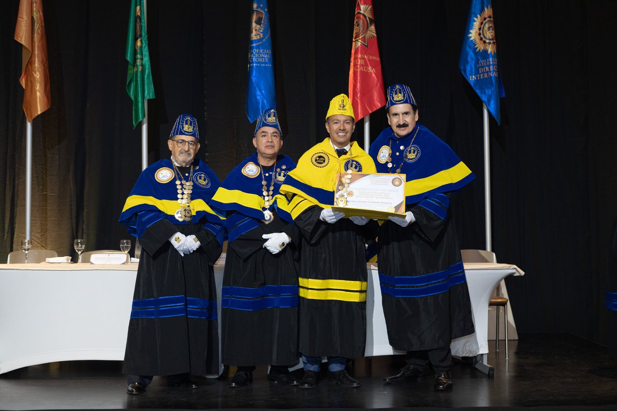 Doctores que recibieron la Colegiatura Oficial Internacional de Doctor Académico (Parte 6) en la XII Ceremonia Internacional de Colegiación realizado en Colombia:

Dra. Sonia Pereyra Lopez
Dr. Alvaro Martínez Cortazar
Dr. Dewar Rico Bautista
Dr. Thomas Guerrero Barbosa