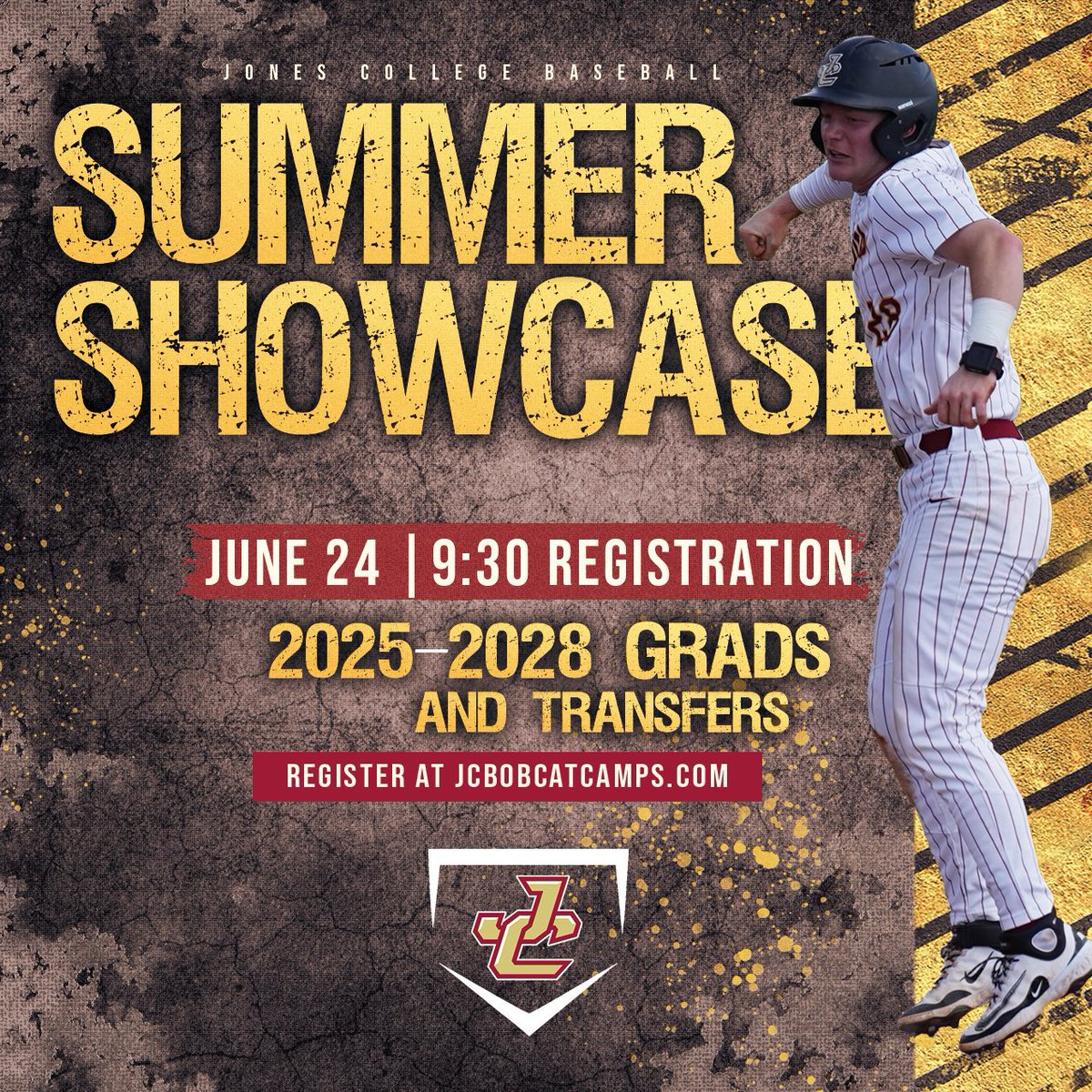 Jones College baseball Summer Showcase!!

If you are interested in being a part of the #JonesFamily come showcase your talents !!