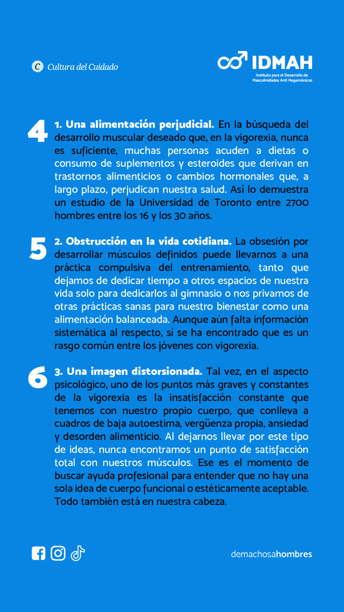 machosahombres's tweet photo. ¿Te obsesiona ganar músculo? Así te puede afectar la vigorexia

#IDMAH #demachosaHOMBRES #CulturaDelCuidado #Vigorexia #Alimentacion https://t.co/yFvgPQGGtC