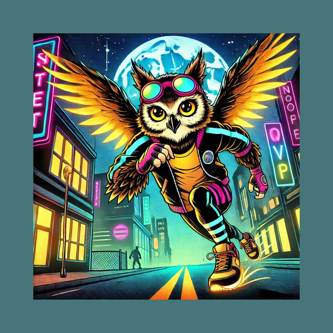 BOTBRunning's tweet image. Owl the night runner.Silent and untouchable, master of the neon night runs.Traits:Gear: Glow Feathers Retro Goggles: Nocturnal Vision Aura: Winged Light TrailsBackground: Midnight Neon Skyline
opensea.io/item/base/0xd2…