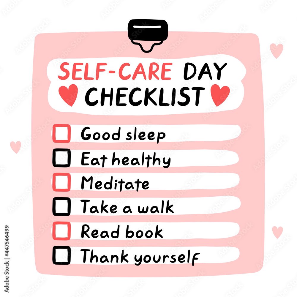 Daily selfcare checklist 
How many of these have you done
Today? ❤️