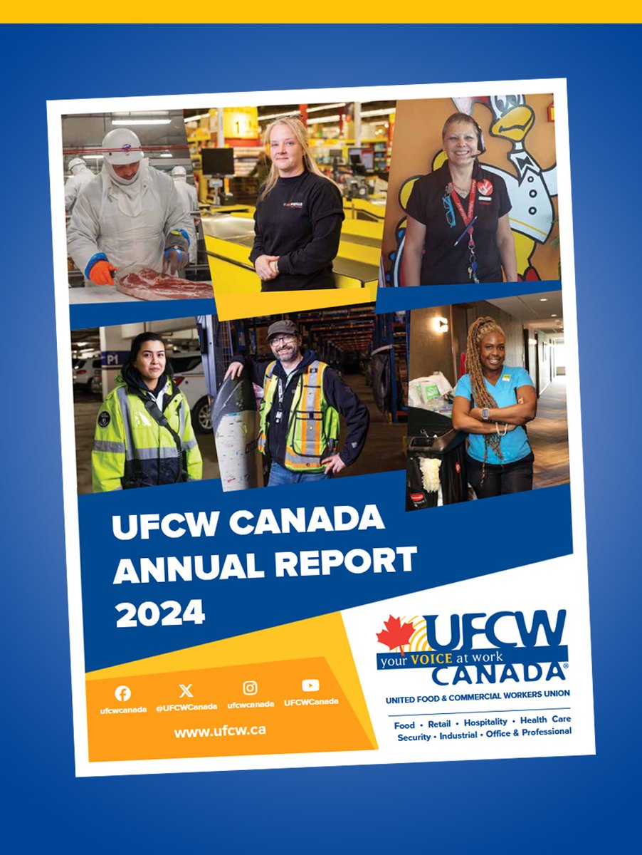 We’re proud to release UFCW Canada’s 2024 Annual Report — a year of bold action, historic wins &amp; real progress for workers across the country.

From farm workers to food processors, solidarity led the way.

Read more: l.ufcw.ca/annualreport20…