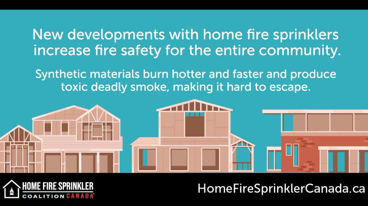 Homes built without sprinklers increase the risk of fire death and injury to communities. For more info on Home Fire Sprinkler Week, visit georgina.ca/fire #HomeFireSprinklerWeek