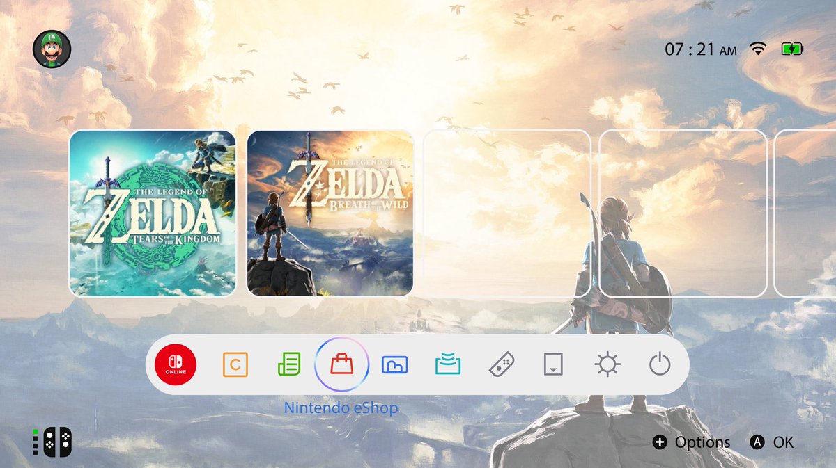 made these last night for what i'd want the switch 2 to look like if it had themes. i feel like just a simple wallpaper would do tbh