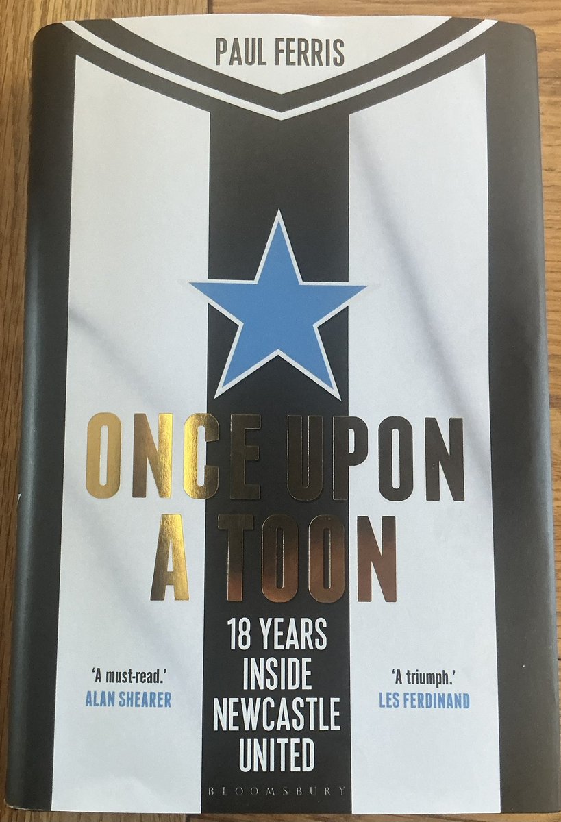 Not really one for books but I loved Paul’s first two books so I’m thoughouly enjoying reading this one.
Lots of great stories and a good laugh.
#NUFC