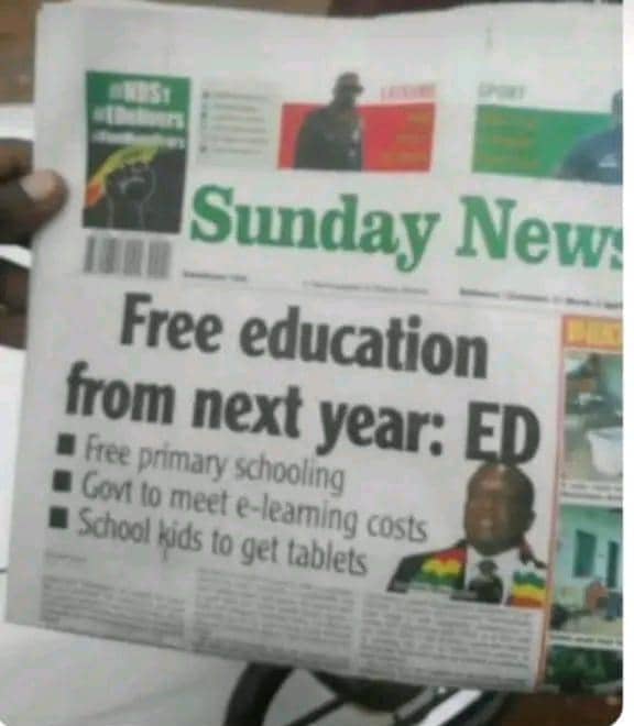 drought2030's tweet photo. solution yema school fees taiwana, munongotaridza  headmaster news paper iri 📰 @BlessedGeza @crimewatchzw @CMukungunugwa https://t.co/nYVD4aDV04
