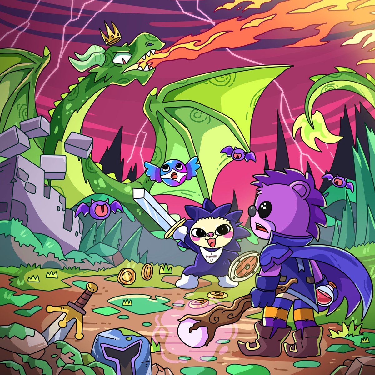 Friends from another universe <a href="/chogstarrr/">lil chogstars ⨀</a> 

We're running 5 Starlists giveaway in our Discord for Quills holders!💙💜