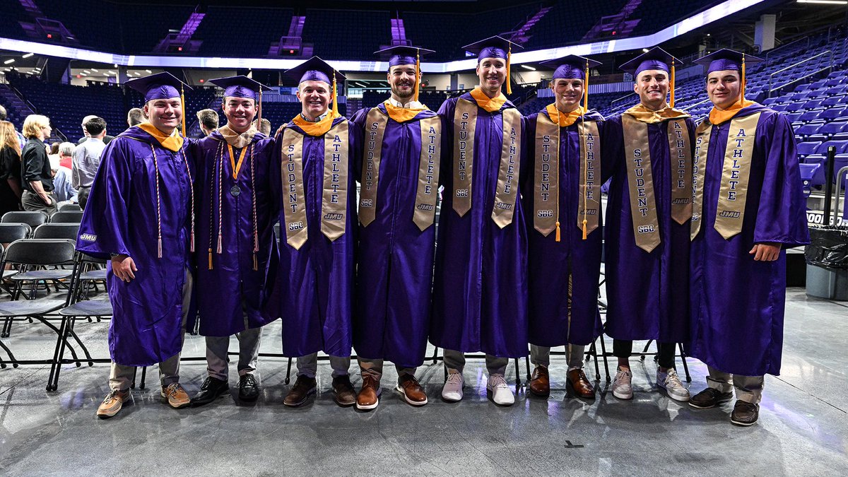 JMUBaseball's tweet photo. Congrats to all of our seniors as they had a special graduation ceremony last night!

Proud of all of you! 🎓

#GoDukes https://t.co/e6uqUuGYX5