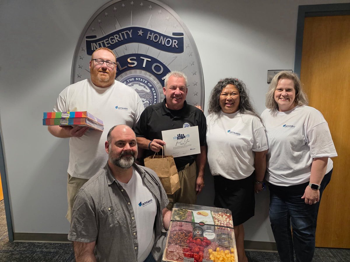 Shout out to Intrado for bringing our officers goodies for #PoliceWeek2025! Thank you for your support!