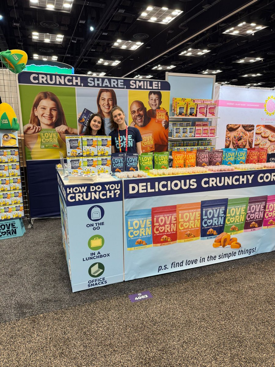 Fantastic to see our good friends <a href="/lovecorn_snacks/">LOVE CORN</a> 🌽taking their delicious savoury snacks to the world <a href="/SWEETSandSNACKS/">Sweets & Snacks Expo</a> 🫶🫶🫶