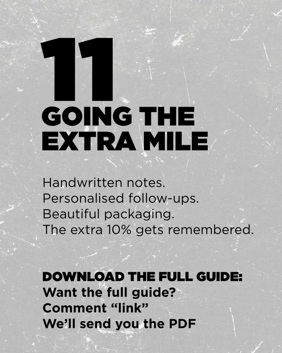 10 Things Killing Your Brand

#11. (Bonus)

✨ Going the extra mile makes your brand unforgettable.

A handwritten note.
A personal video.
It’s not extra.
It’s brand magic.

📥 Get all 10 (plus this bonus):
mediafarm.co.za/thank-you/?utm…

#10ThingsKillingYourBrand #branding #marketing