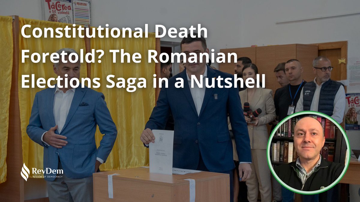 Review of Democracy (@revdem2020) on Twitter photo ✍️ In his op-ed, <a href="/BogdanIancu73/">Bogdan Iancu</a> analyzes the presidential elections in Romania and the process that led to the first-round victory of the ultranationalist George Simion. 🇷🇴🗳️
🧑💻 Read it now:
👉 tinyurl.com/bdz9z9su ✍️ In his op-ed, <a href="/BogdanIancu73/">Bogdan Iancu</a> analyzes the presidential elections in Romania and the process that led to the first-round victory of the ultranationalist George Simion. 🇷🇴🗳️
🧑💻 Read it now:
👉 tinyurl.com/bdz9z9su