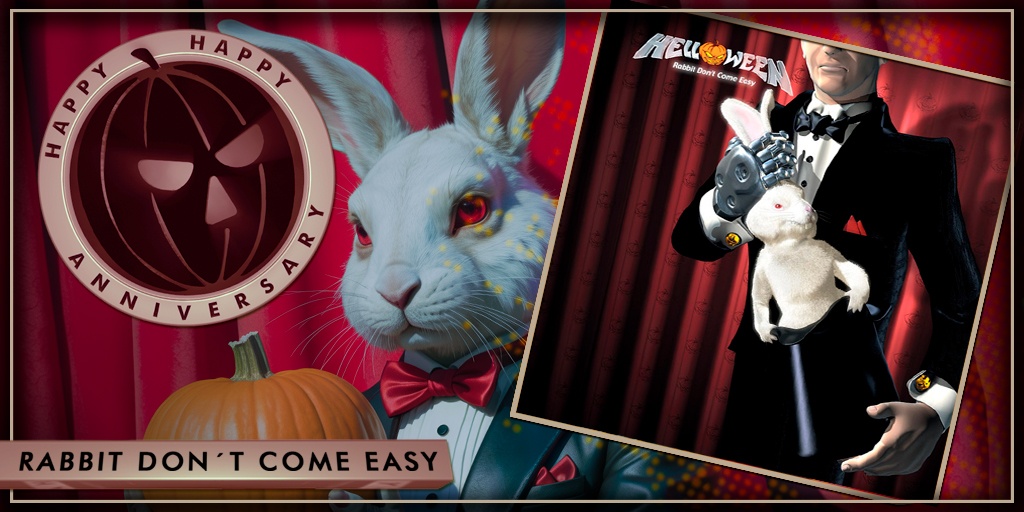 🥕🐰 Happy Happy Anniversary Rabbit Don’t Come Easy!
The riffs are loud, the rabbit’s still missing…
🤘 Tag a friend who needs to hear this album again today!

#Helloween #RabbitDontComeEasy
