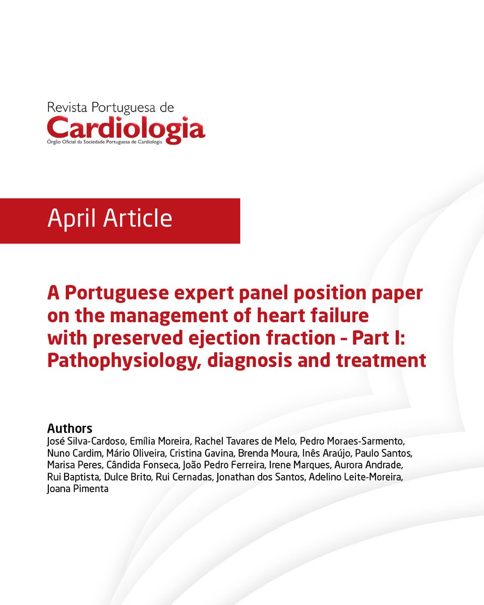 HFpEF: an important clinical entity that requires adequate approaches
Know more ➡️ revportcardiol.org/pt-a-portugues…