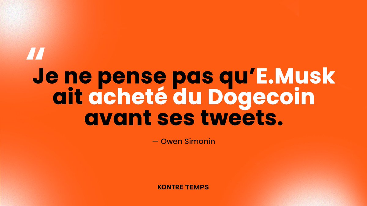 Un tweet peut-il tout changer ? Et à quel prix ?

📍Disponible ici : smartlink.ausha.co/kontretemps/in…

#kontretemps #crypto