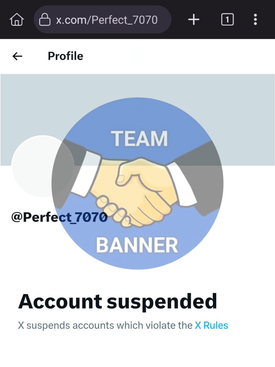 SuspenderTeam's tweet photo. Dear @X, appreciate your vigilance in suspending @Perfect_7070 for violating hateful conduct rules.
Standing against anti-Hindu and anti-India rhetoric is crucial.
Keep enforcing policies fairly.
#SaferX https://t.co/dYRUikKbHj