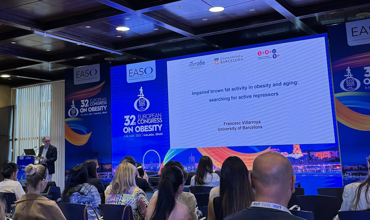 Great lecture today by Dr. Francesc Villarroya at the <a href="/EASOobesity/">EASO</a> congress. Glad to had the opportunity of listening for the first time about brown adipose tissue repressors.