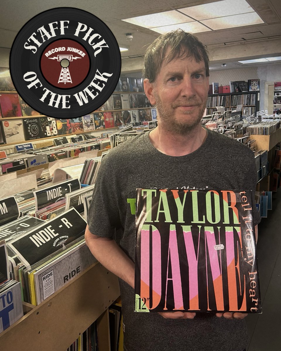 Record Junkee (@recordjunkee) on Twitter photo INTRODUCING OUR 8TH STAFF PICK OF THE WEEK ⚡️
This week <a href="/VaulterMitty/">Si @DeathTrap BMX Co.™</a> has picked out 1987 Electronic/Synth-pop Vinyl, 'Taylor Dayne – Tell It To My Heart'... Come by and grab it before it's gone, just £4.99! INTRODUCING OUR 8TH STAFF PICK OF THE WEEK ⚡️
This week <a href="/VaulterMitty/">Si @DeathTrap BMX Co.™</a> has picked out 1987 Electronic/Synth-pop Vinyl, 'Taylor Dayne – Tell It To My Heart'... Come by and grab it before it's gone, just £4.99!