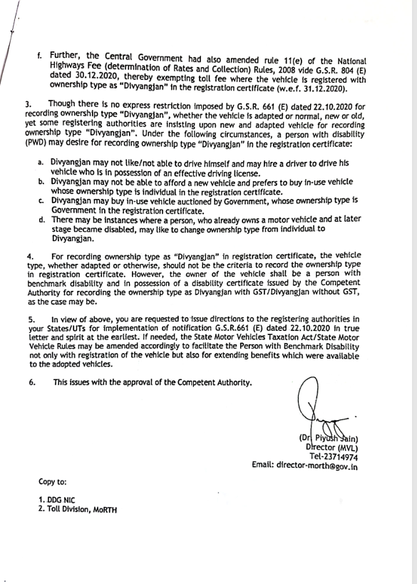 24x7 National Disability Helpline (@nationalhelp1) on Twitter photo Dear <a href="/nitin_gadkari/">Nitin Gadkari</a> ji,
In spite of very clear GO of <a href="/MORTHIndia/">MORTHINDIA</a> regarding registration of vehicles of Disabled Persons
RTO #Dehradun is harassing a disabled person by not registering his car under “Divyangjan” in registration certificate
<a href="/pushkardhami/">Pushkar Singh Dhami</a> <a href="/ukcmo/">CM Office Uttarakhand</a> <a href="/UKTransportDept/">State Transport Dept</a> Dear <a href="/nitin_gadkari/">Nitin Gadkari</a> ji,
In spite of very clear GO of <a href="/MORTHIndia/">MORTHINDIA</a> regarding registration of vehicles of Disabled Persons
RTO #Dehradun is harassing a disabled person by not registering his car under “Divyangjan” in registration certificate
<a href="/pushkardhami/">Pushkar Singh Dhami</a> <a href="/ukcmo/">CM Office Uttarakhand</a> <a href="/UKTransportDept/">State Transport Dept</a>