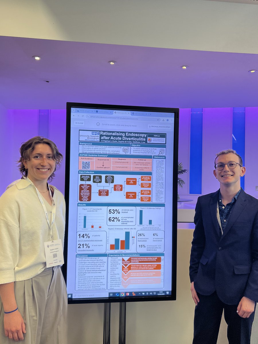 A real pleasure to have co-presented a talking poster today at #ASGBI2025!