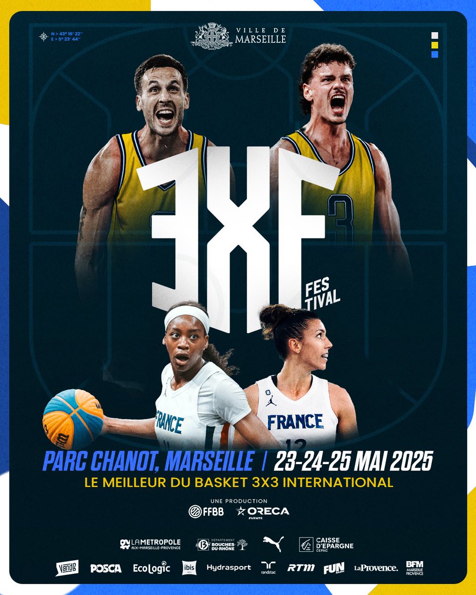 Marseille Chanot (@marseillechanot) on Twitter photo Le 3XFestival revient à #marseillechanot du  23 au 25 mai, un événement 100% gratuit & ouvert à tous !
 Du basket 3x3 de classe mondiale
 Des animations & un village basket
 Une ambiance de folie ! Le 3XFestival revient à #marseillechanot du  23 au 25 mai, un événement 100% gratuit & ouvert à tous !
 Du basket 3x3 de classe mondiale
 Des animations & un village basket
 Une ambiance de folie !