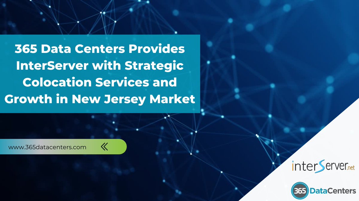 We’re proud to announce the publication of a new case study highlighting the transformative partnership between #365DataCenters and #InterServer. Learn more about this strategic collaboration and read the full case study here: 365datacenters.com/interserver-pa… #Colocation #NewJersey