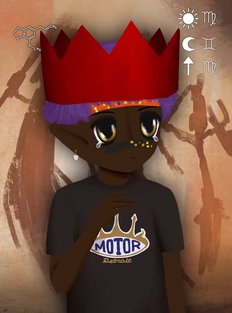 I'll be honest. This is my Mibera. I mined it and am hodling it. I don't like Mibera, I don't like the FP development. Why am I holding it? Honestly, I tried to sell it, but nobody wanted it. Now the weird guy stays in my wallet. he looks so stupid.