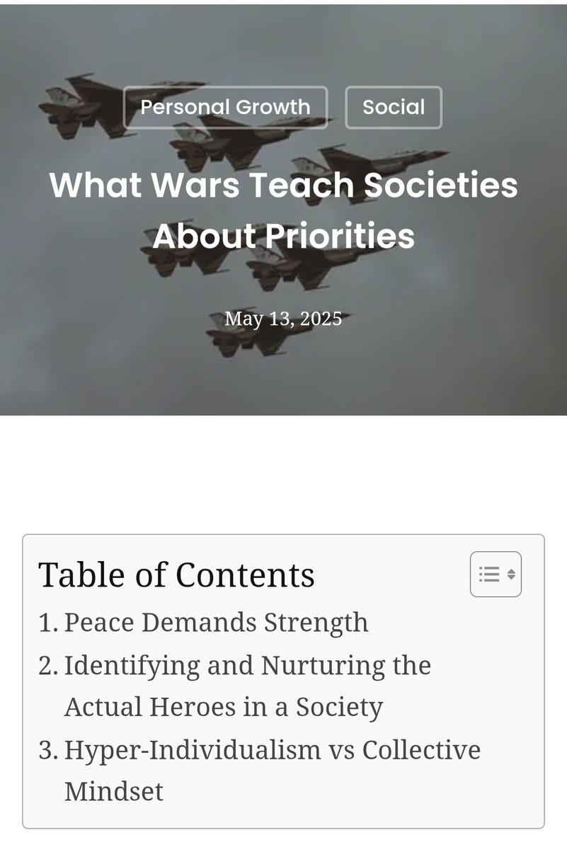 New essay on the blog: Message to my countrymen and women during this time of war.

What Wars Teach Societies About Priorities jayabratadas.com/what-wars-teac…