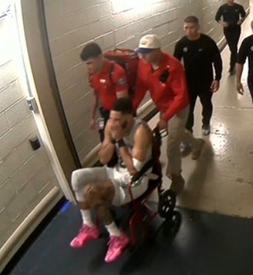 Jayson Tatum injured, in wheelchair, Celtics face tough playoffs.