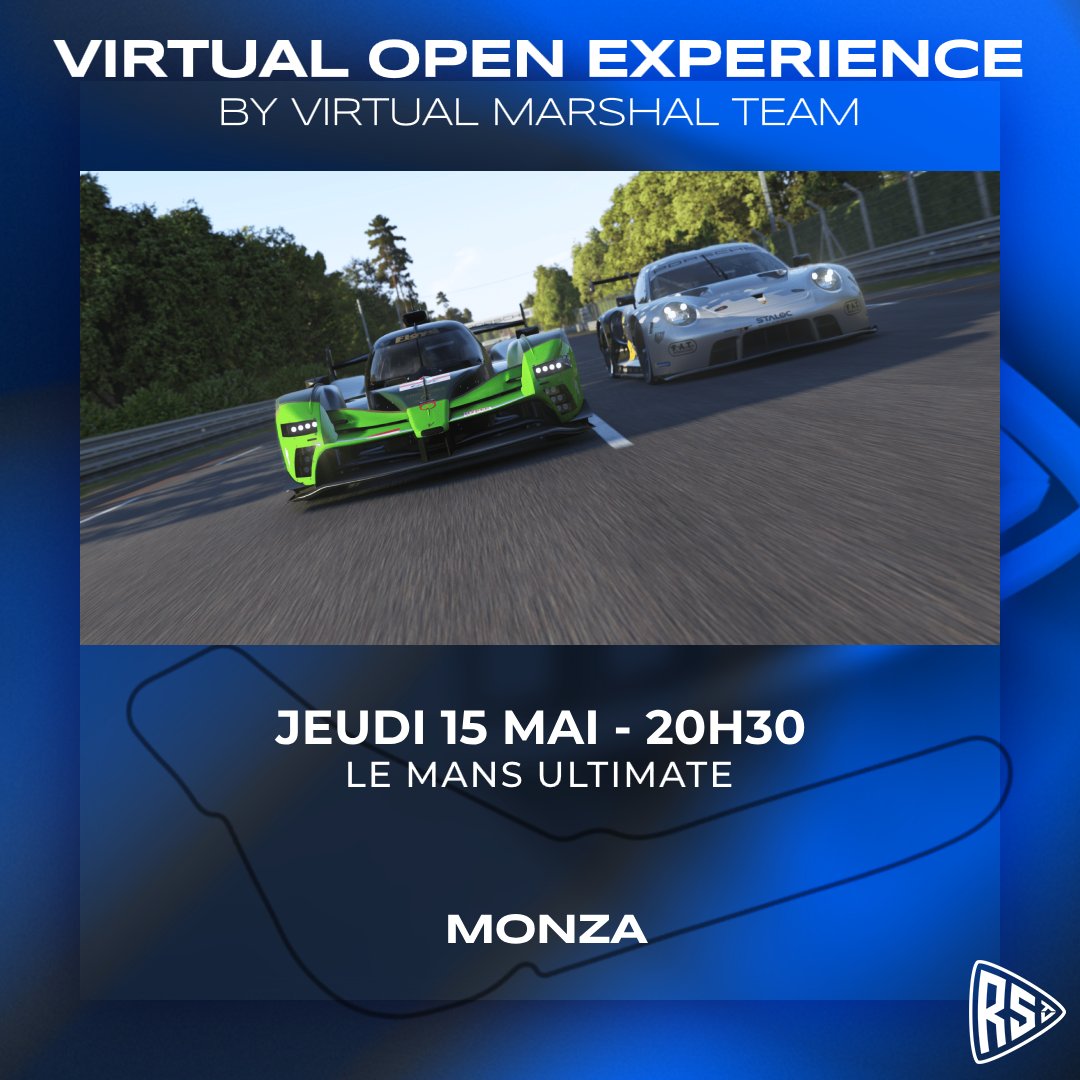 Cette semaine, pour ce nouvel Open, la Virtual Marshal Team invite #Hypercar et #LMGTE à s'affronter sur le circuit italien de #Monza ! Une belle course s'annonce dés 20h30 sur notre chaîne Twitch : twitch.tv/racestarttv ! 
#racing #simracing  #lemansultimate #studio397
