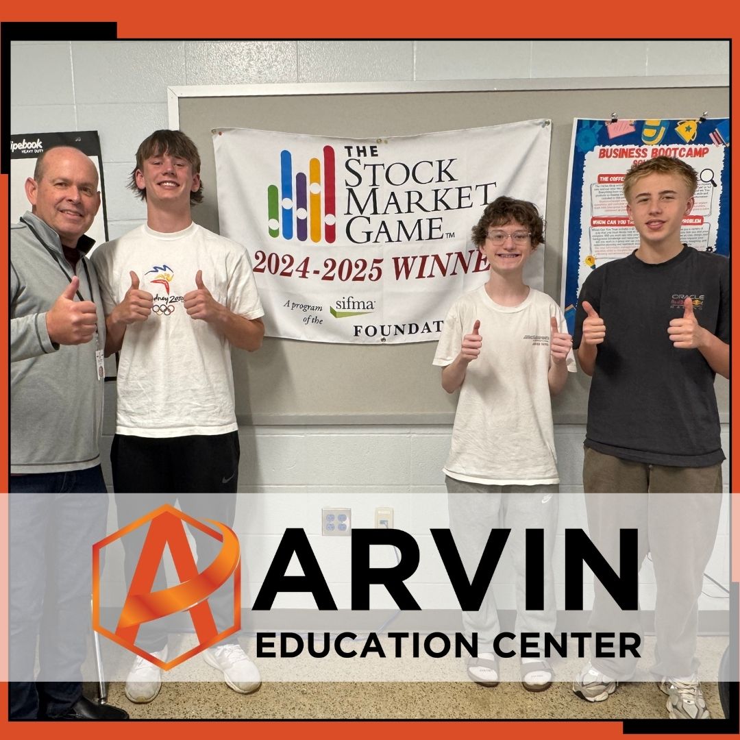 OldhamCoArvin's tweet photo. 📷 1st Place in the Stock Market Game!
Congrats to Jacob C., Kai D., and Owen R. from Arvin’s Business Academy, who made of the winning team in the high school division of the Spring 2025 Stock Market Game™!
#IgnitePassion #ExperienceExcellence #ArvinEducationCenter https://t.co/oVmvgpb4Mr
