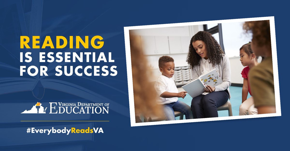 Reading fuels the mind, sparks creativity and builds critical thinking skills. Let's encourage our learners to read a book today! #EverybodyReadsVA