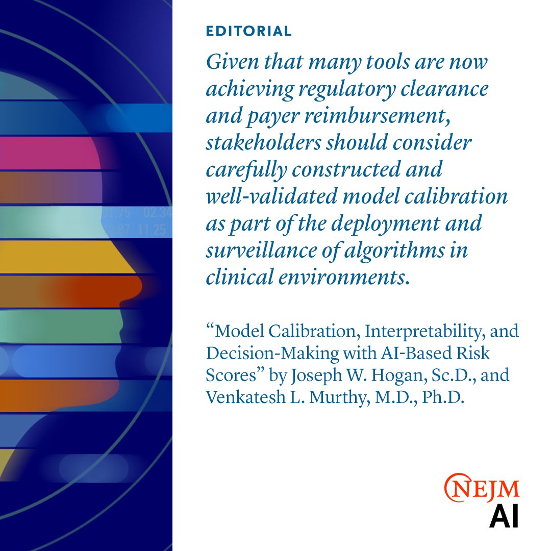 Unpacking an important application of model calibration for an out-of-the-box AI algorithm used to flag patients at high risk for hypertrophic cardiomyopathy, a new editorial explains the use of calibrated scores for patient-level decision-making. nejm.ai/42YKrzg