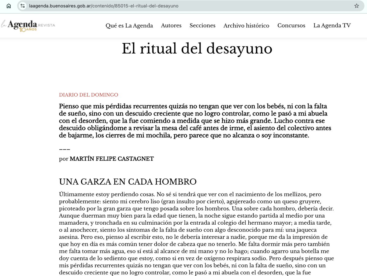 martín felipe castagnet (@mobymartin) on Twitter photo nueva edición de mi diario de la semana en <a href="/LaAgendaBA/">LaAgendaBA</a>: objetos perdidos y series animadas de poco más de veinte minutos nueva edición de mi diario de la semana en <a href="/LaAgendaBA/">LaAgendaBA</a>: objetos perdidos y series animadas de poco más de veinte minutos