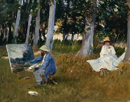 Claude Monet painted by John Singer Sargent
