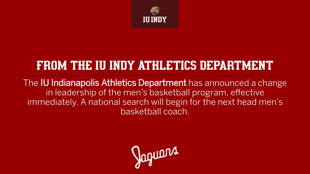 Statement from IU Indy Athletics.