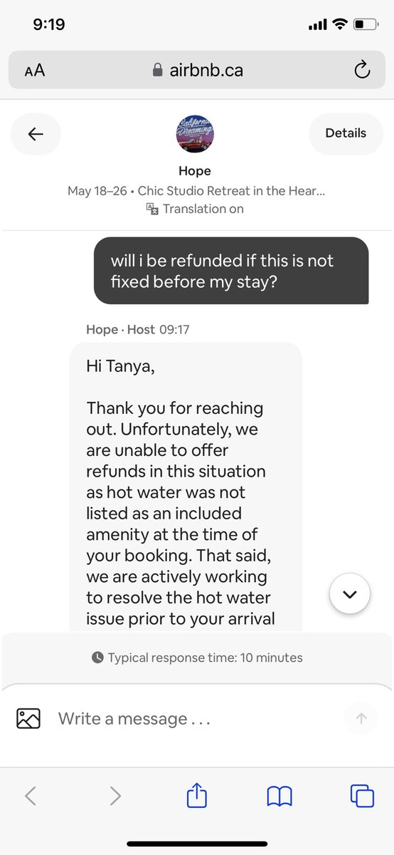 Tanya_Sabrinaaa's tweet image. new entry in @Airbnb being an absolute scam